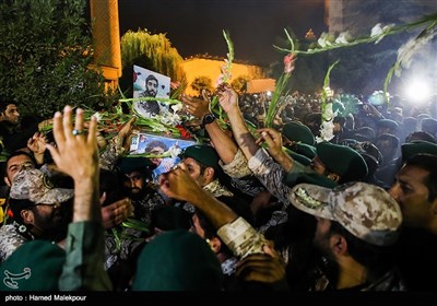 استقبال از پیکر شهید مدافع حرم محسن حججی در تهران