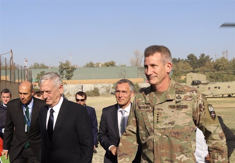 سفر غیرمنتظره وزیر دفاع آمریکا و دبیرکل سازمان ناتو به افغانستان + تصاویر
