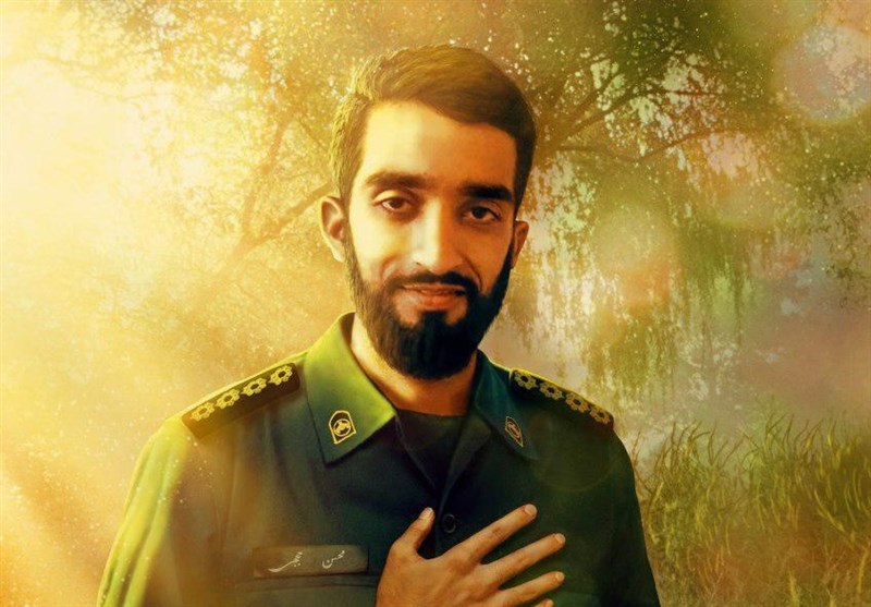 مراسم عزاداری امام حسین(ع) در آمریکا به همراه تصویر شهید حججی+فیلم