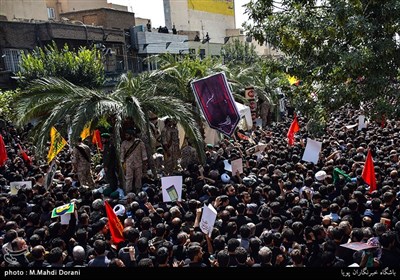 تشییع پیکرمطهر شهید حججی در تهران