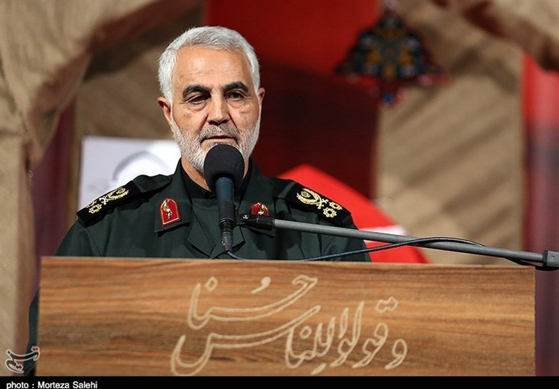 الجنرال سلیمانی یتحدث عن عدم حضور ظریف فی لقاء الاسد مع روحانی