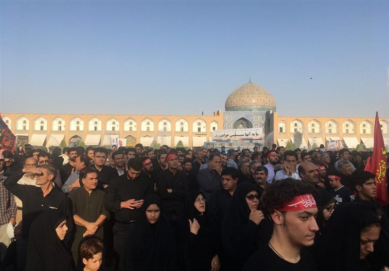 خدمات رسانی اتوبوسرانی اصفهان در مسیرهای 25 گانه مراسم وداع با شهید حججی