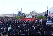 وداع با پیکر شهید محسن حججی در اصفهان
