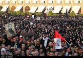 وداع با پیکر شهید محسن حججی در اصفهان