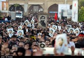 وداع با پیکر شهید محسن حججی در اصفهان