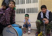 عزاداری کودکان اهوازی در سوگ شهدای کربلا