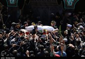 مراسم خاکسپاری پیکر مطهر شهید محسن حججی در گلزار شهدای نجف‌آباد - اصفهان