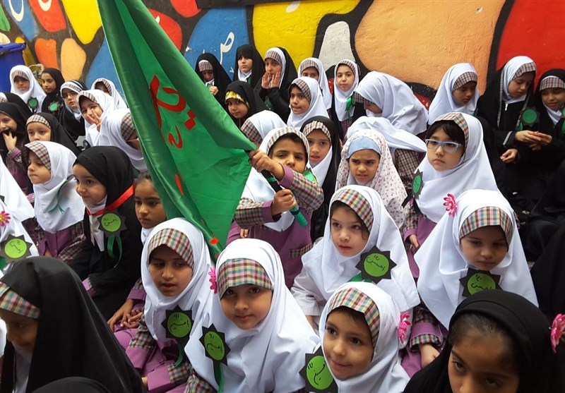 موکب کودکانه به سبک دختران دبستانی اهواز + تصاویر