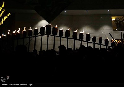مراسم مشعل گردانی حسینیه نجفی ها - مشهد