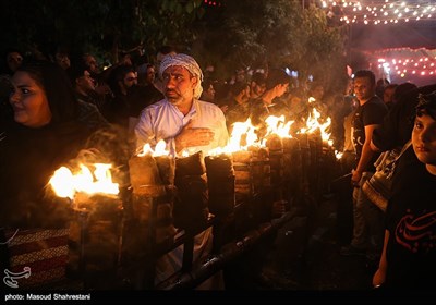 مراسم مشعل گردانی نجفی های مقیم تهران