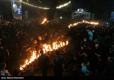 مراسم مشعل گردانی نجفی های مقیم تهران