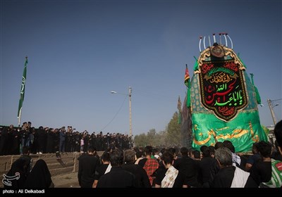 آیین نخل گردانی در روستای مزینان سبزوار