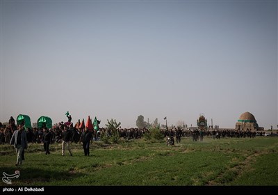 آیین نخل گردانی در روستای مزینان سبزوار