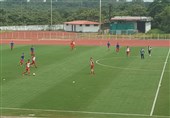 برگزاری نخستین تمرین تیم فوتبال نوجوانان در گوا