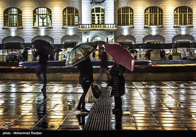 بارش شدید باران در رشت