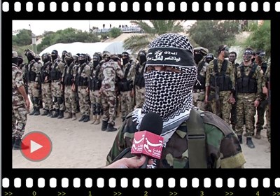 بالفیدیو.. المقاومة فی غزة تجری مناورة بالذخیرة الحیة