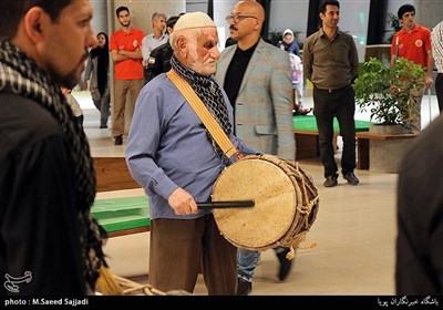 مراسم آئینی شور شیدایی در باغ کتاب تهران