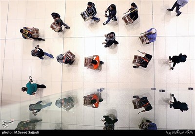 مراسم آئینی شور شیدایی در باغ کتاب تهران