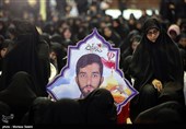 مراسم هفتمین روز خاکسپاری شهید مدافع حرم محسن حججی