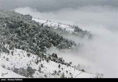 نخستین برف پاییزی در ارتفاعات اسالم به خلخال