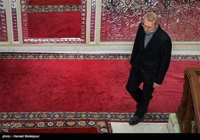 ورود علی لاریجانی رئیس مجلس شورای اسلامی به محل دیدار با نخست وزیر ارمنستان