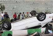 البرز| تصادف تریلی و سمند در اتوبان قزوین -کرج 2 کشته و یک مصدوم بر جای گذاشت