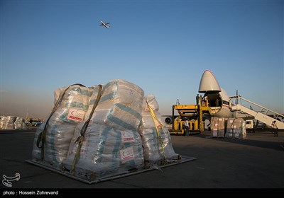 بارگیری سومین محموله ایران برای کمک به مسلمانان میانمار