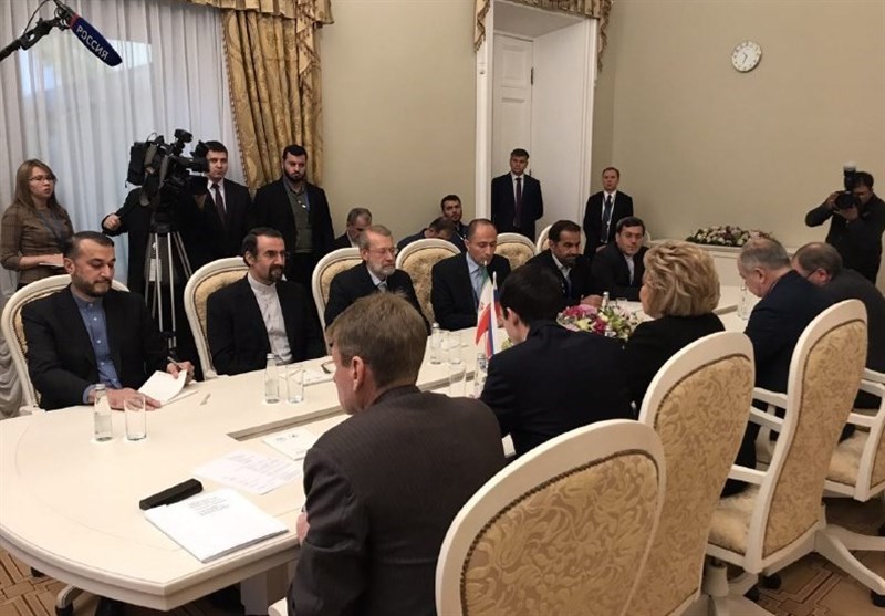 لاریجانی با رئیس شورای فدراسیون روسیه دیدار کرد