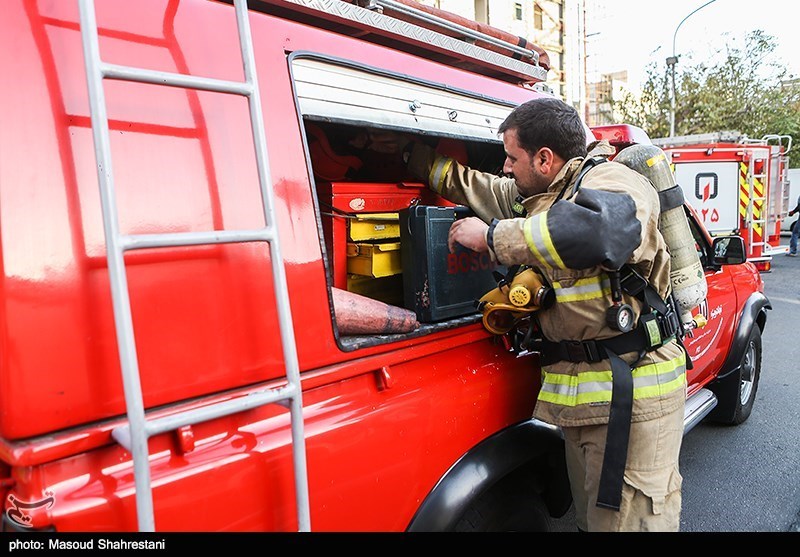 آتش‌سوزی در بیمارستان خیریه سیدالشهداء(ع) در خیابان 15 خرداد تهران