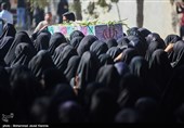 تشییع و تدفین دو شهید گمنام در دانشگاه فرهنگیان خواجه نصیرالدین طوسی کرمان