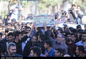 تشییع و تدفین دو شهید گمنام در دانشگاه فرهنگیان خواجه نصیرالدین طوسی کرمان