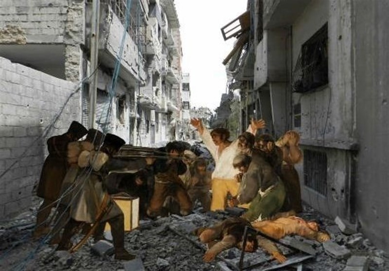 شاهکارهای نقاشی غرب در دل ویرانه‌های سوریه