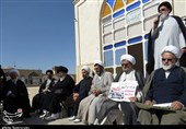 محکومیت یاوه‌گویی‌های ترامپ در یزد توسط طلاب و روحانیون