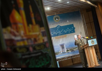 سخنرانی امیر حاتمی وزیر دفاع و پشتیبانی نیروهای مسلح در همایش آینده‌پژوهی در مسیر بالندگی دفاع و امنیت