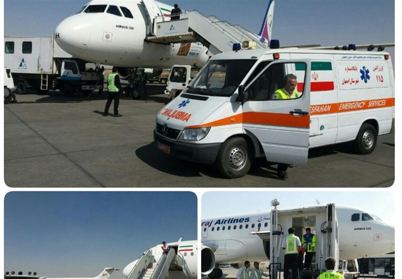 اقدام به موقع عوامل و اورژانس فرودگاه اصفهان جان مسافر هواپیما را نجات داد