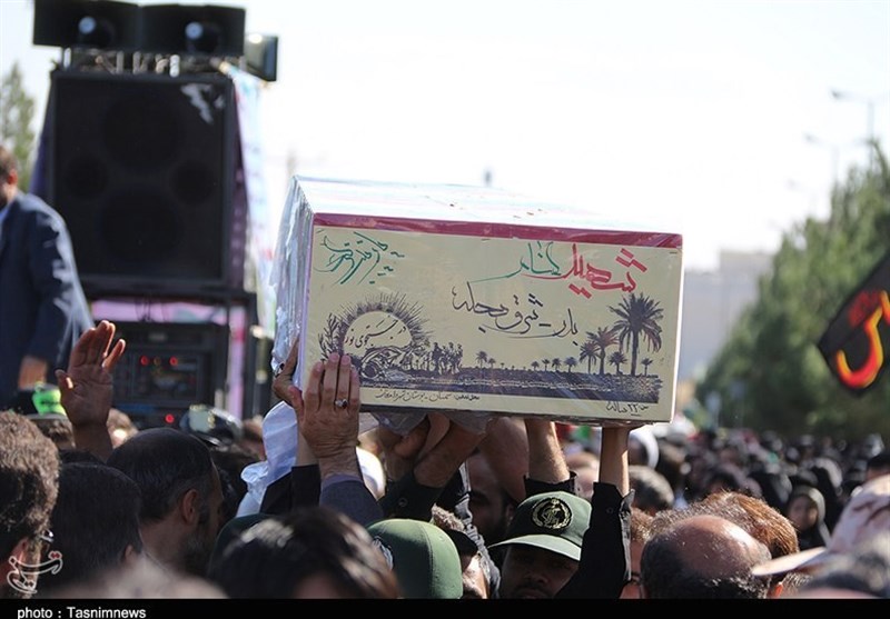 آیین تشییع و تدفین 3 شهید گمنام دفاع مقدس در شهرستان دامغان برگزار شد