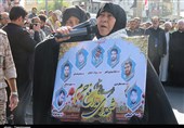 تشییع سه شهید گمنام در دامغان 27 مهر 96