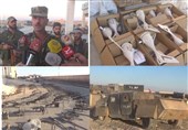 غنایم ارزشمند به جا مانده از «داعش»/کشف انواع تسلیحات اسرائیلی و آمریکایی در «المیادین» +ویدئو
