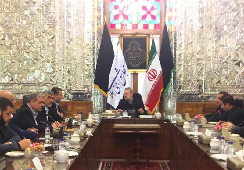 معاون اول رئیس دفتر حماس با لاریجانی دیدار کرد