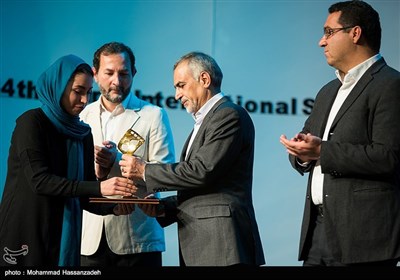 حسین فریدون در اختتامیه سی و چهارمین جشنواره فیلم کوتاه تهران