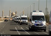 آئین اعزام و بدرقه کاروان بهداشت و درمان اربعین حسینی