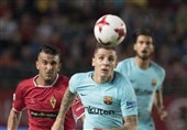 بارسلونا در خانه رقیبش نیمی از راه صعود را پیمود