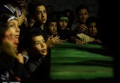 مراسم وداع با شهید مدافع حرم در قم به روایت تصویر