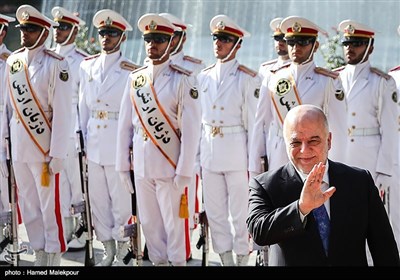 بالصور... مراسم الاستقبال الرسمیة لرئیس الوزراء العراقی حیدر العبادی