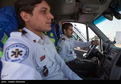 ایران؛ اربعین حسینی کیلئے طبی عملہ کی رخصتی کے مراسم