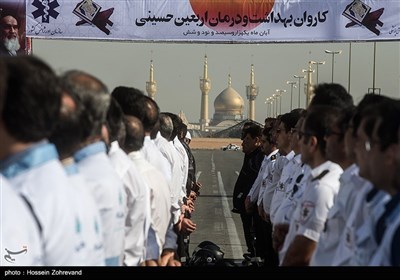 ایران؛ اربعین حسینی کیلئے طبی عملہ کی رخصتی کے مراسم