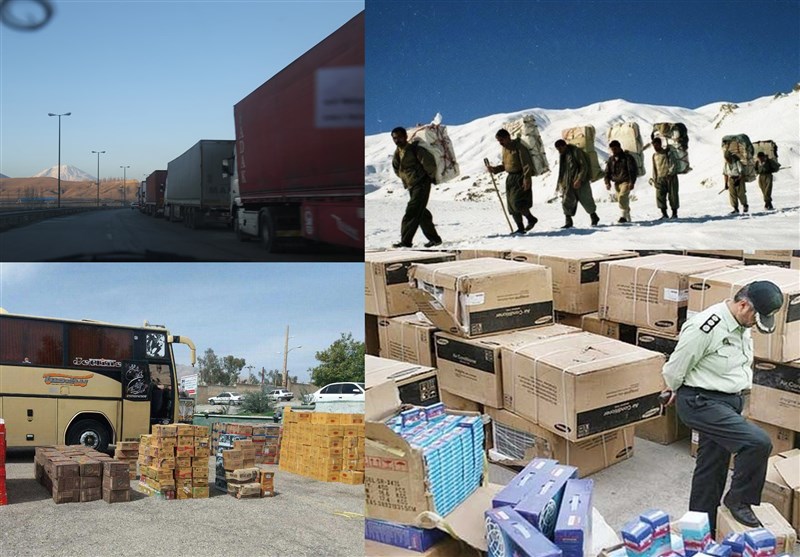 سنندج| تبادل قاچاق کالا در مرزهای کردستان