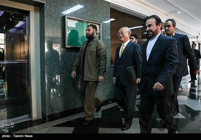 IAEA's Chief Amano Meets AEOI Chief Salehi in Tehran