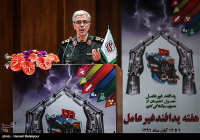 سخنرانی سرلشکر محمدحسین باقری رئیس ستاد کل نیروهای مسلح در همایش ملی پدافند غیرعامل