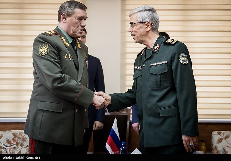 سرلشکر باقری با رئیس ستاد کل نیروهای مسلح روسیه دیدار کرد